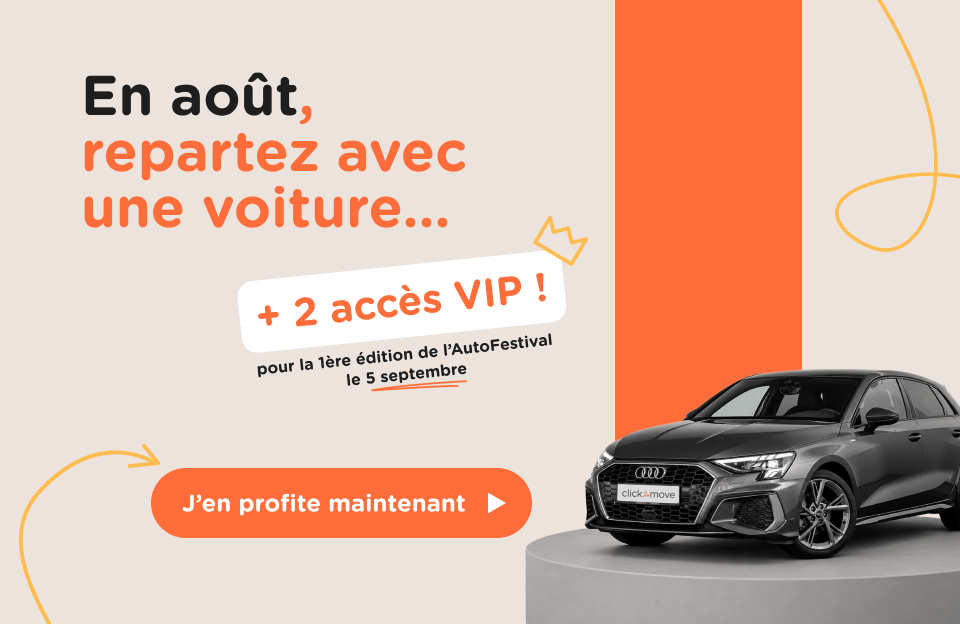 En août, repartez avec une voiture + 2 accès VIP pour la première édition de l'AutoFestival ! Profitez-en dès aujourd'hui.